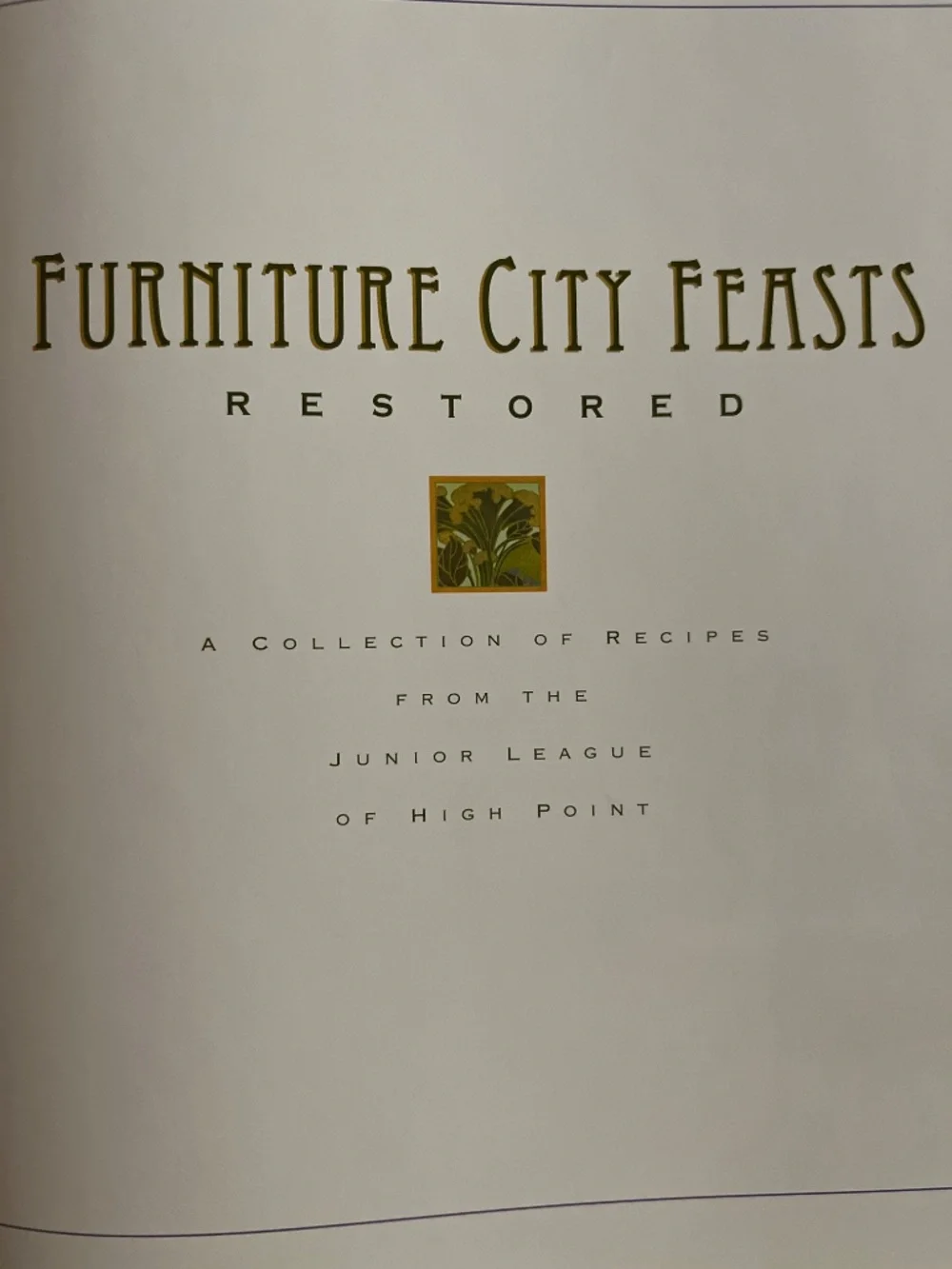 Furniture City Feasts Restored Recipes